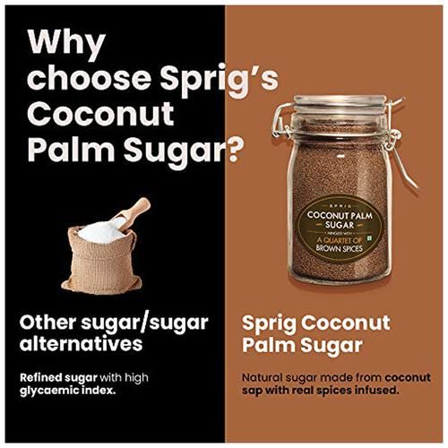Sprig Coconut Palm Sugar, 175 g Glass Jar-2.webp